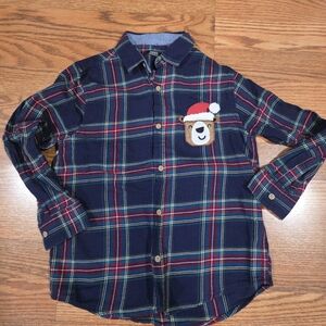 Nordstrom Next Christmas Button Down Plaid Shirt